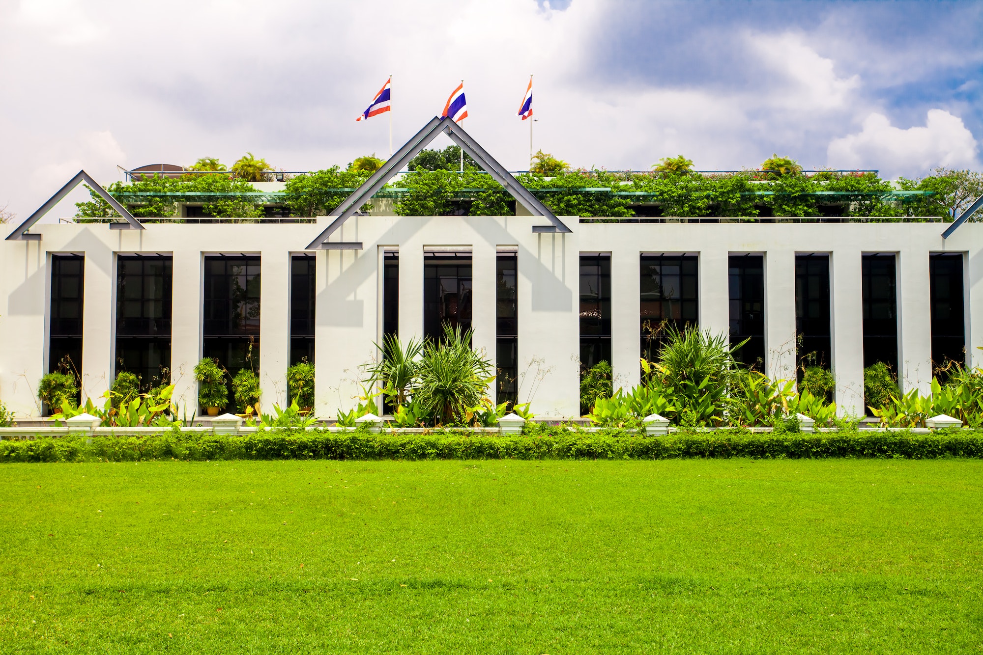 Jardin botanique toit vert Thailande