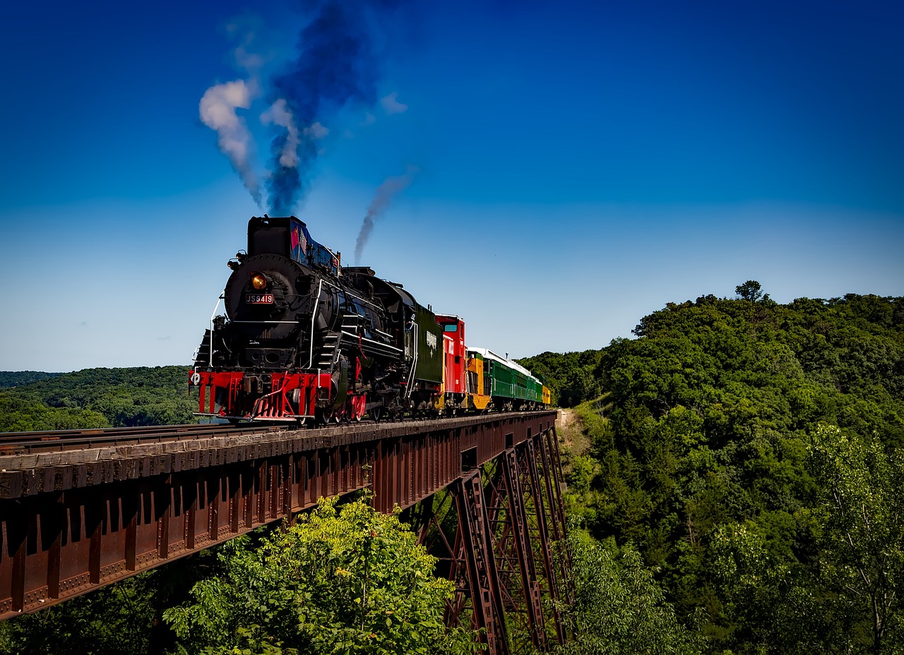 Un train à vapeur