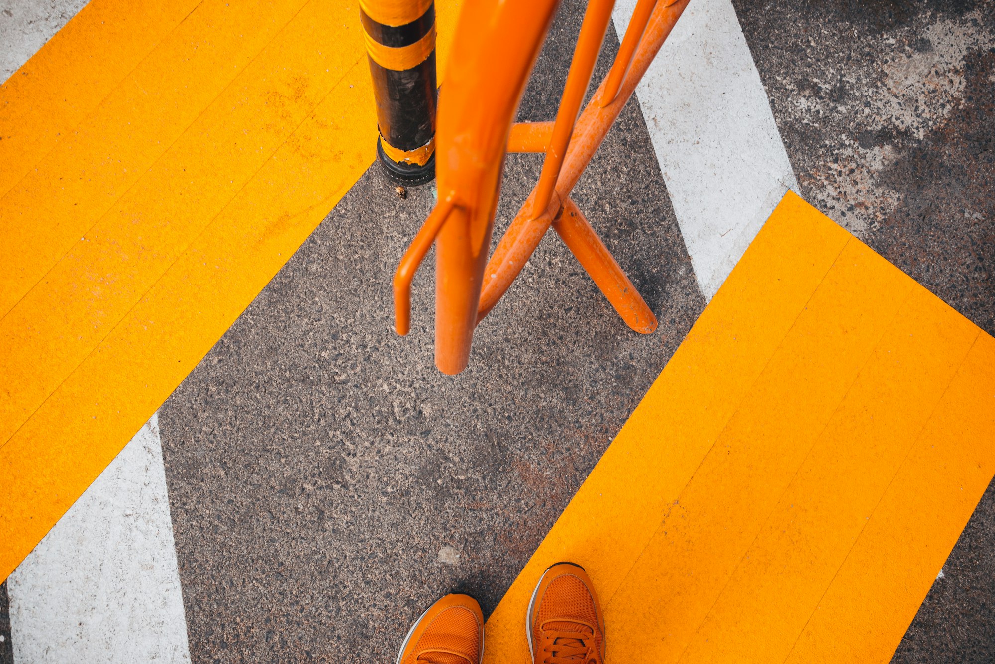 Orange street signage